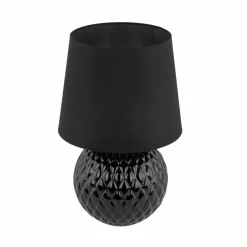 Sklep Kaja Czarna lampka na szafkę nocną TK 16047 SANTANA BLACK | Kaja