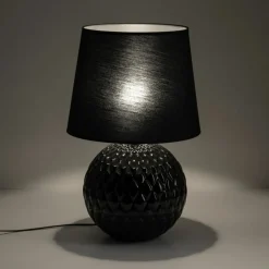 Sklep Kaja Czarna lampka na szafkę nocną TK 16047 SANTANA BLACK | Kaja