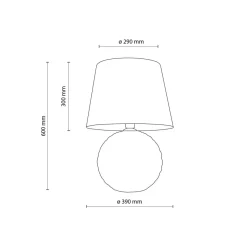 Sklep Kaja Czarna lampka na szafkę nocną TK 16047 SANTANA BLACK | Kaja