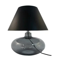 Sklep Kaja Czarna lampka stołowa na szklanej nodze 5522BK ADANA | Kaja