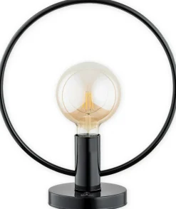 Sklep Kaja Czarna lampka stołowa połyskująca 1xE27 O2958 L1 CZA | Kaja