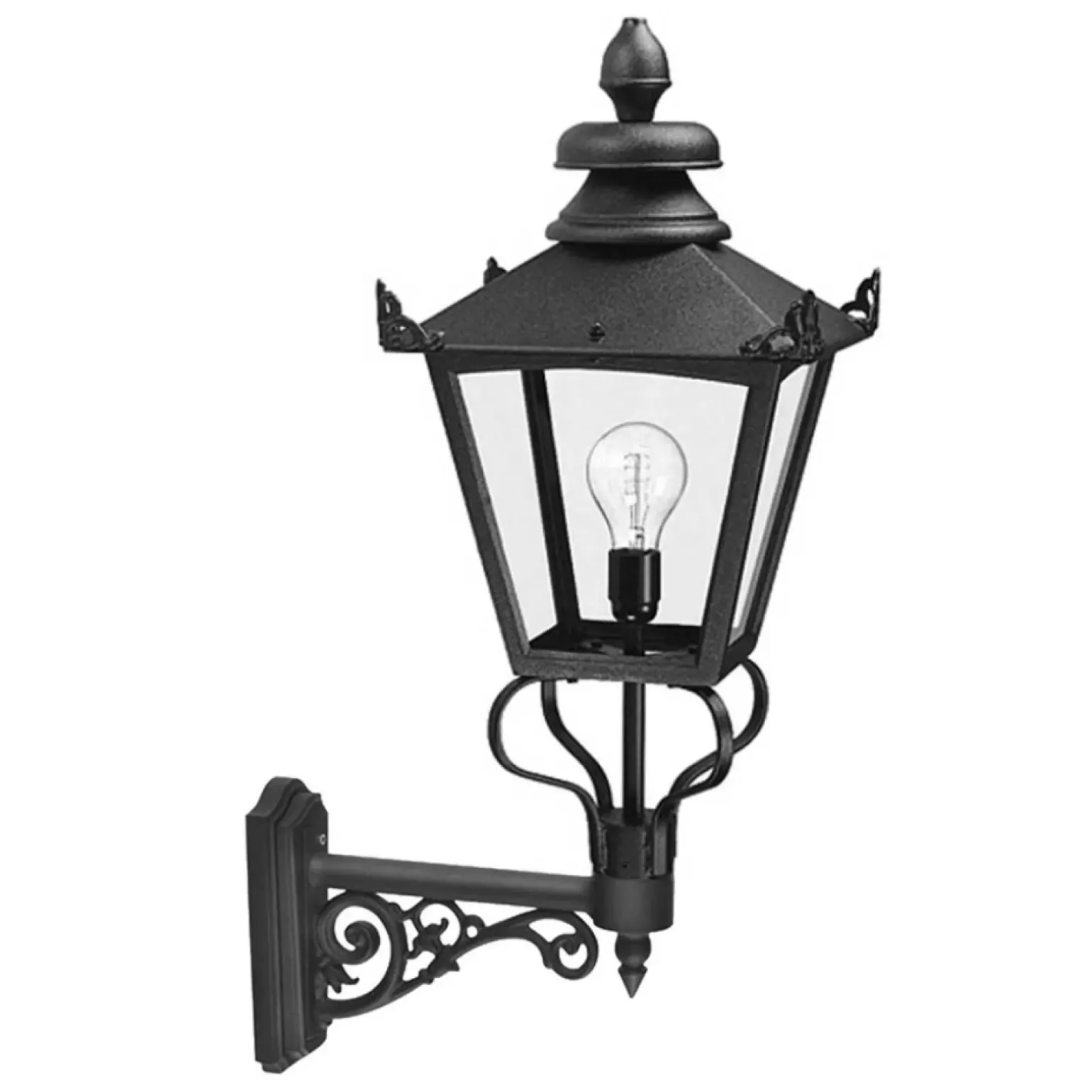 Sklep Kaja Czarna latarnia ścienna, elewacyjna GB1-BLACK z serii GRAMPIAN