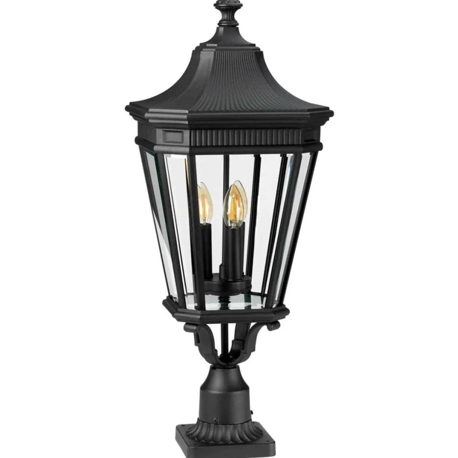 Sklep Kaja Czarna latarnia cokołowa FE-COTSLN3-L-BK z serii COTSWOLD LANE