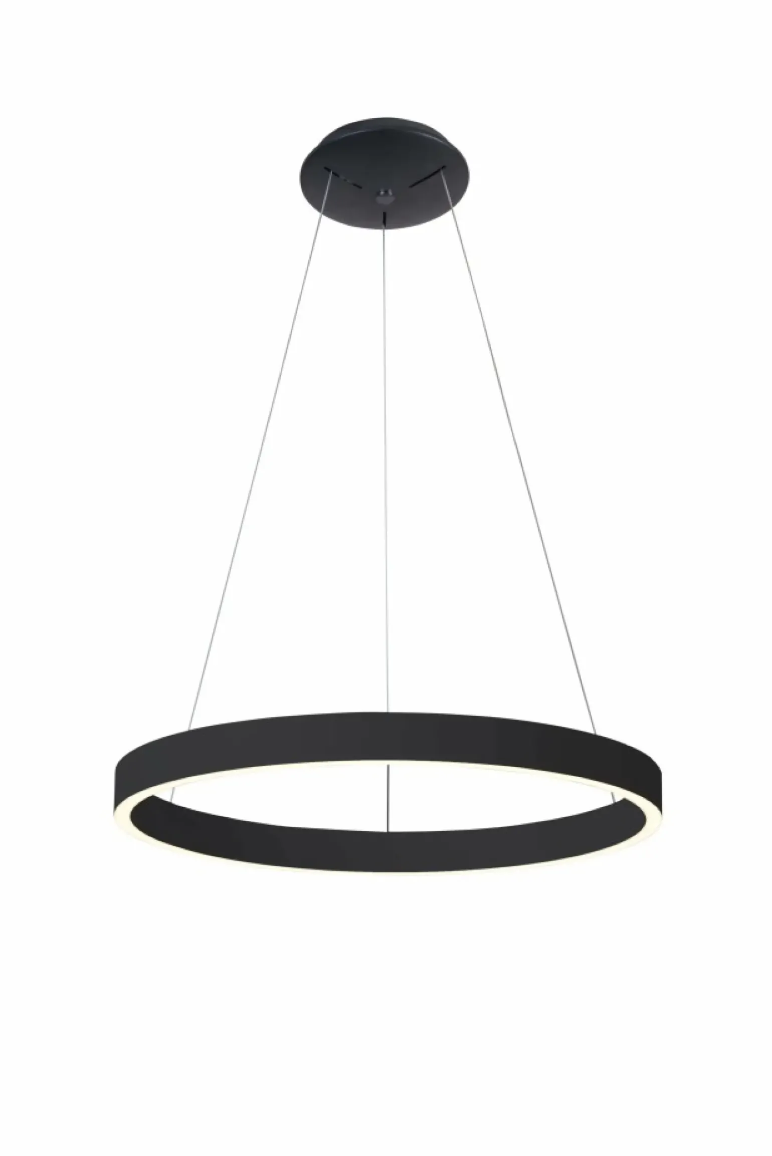 Cheap Czarna ledowa obręcz ⌀60cm światło góra-dół AZ5098 ANDREA | Kaja Żyrandole Nowoczesne