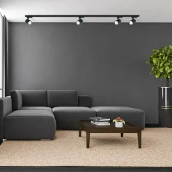 Sklep Kaja Czarna listwa 3-fazowa 2m ze spotami LP-737 BK SET 3F z serii SNOW SET