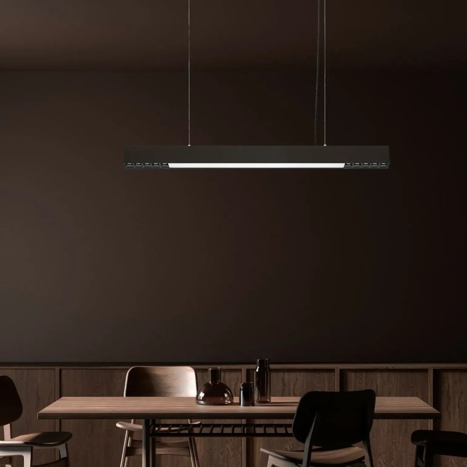 Sale Czarna listwa LED nad stół 80cm LP-1301/1P M BK SMART CALI | Kaja Żyrandole Nowoczesne