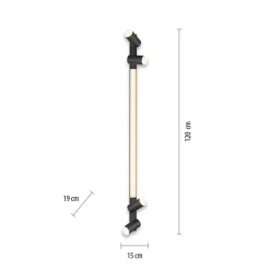 Cheap Czarna listwa LED z regulacją światła 6121-13 z serii PURE-LINES Żyrandole Nowoczesne