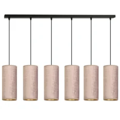 Sklep Kaja Czarna listwa sufitowa z wiszącymi abażurami 1061/6 BENTE | Kaja