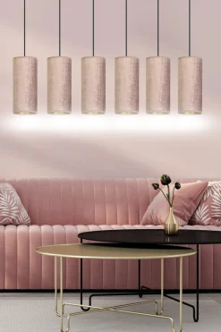 Sklep Kaja Czarna listwa sufitowa z wiszącymi abażurami 1061/6 BENTE | Kaja