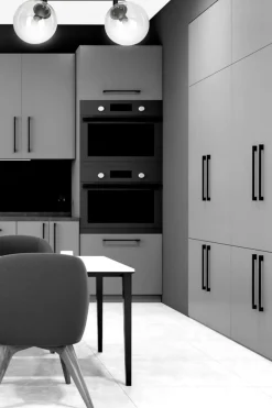 Fashion Czarna listwa z przezroczystymi kloszami 776/2 | Kaja Oświetlenie Żyrandole Nowoczesne