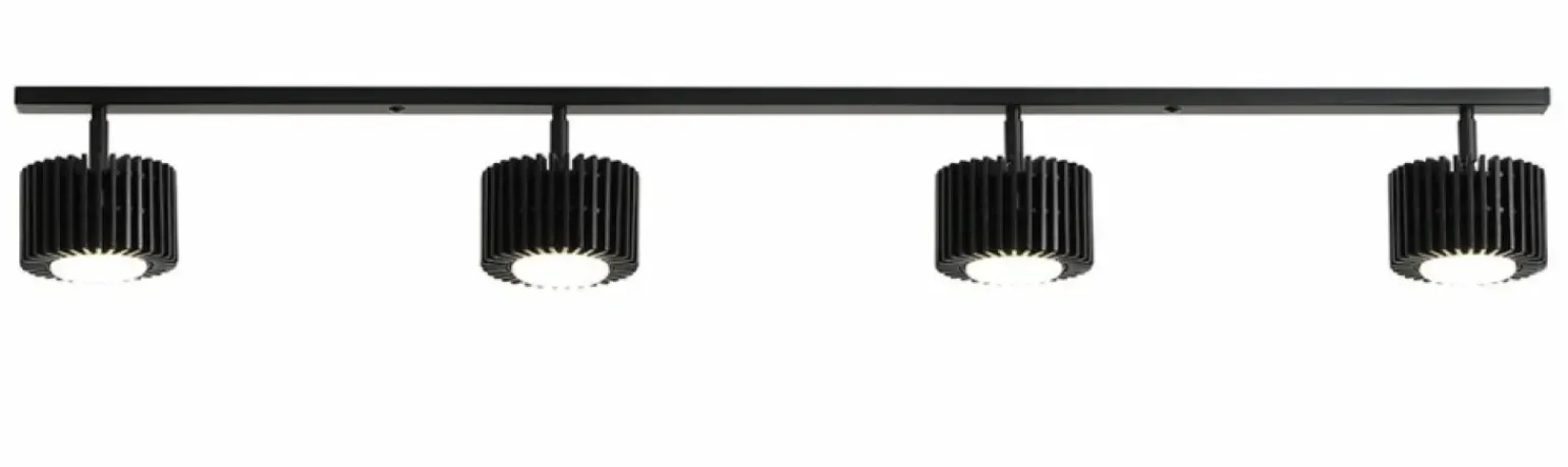 Best Sale Czarna listwa z ruchomymi spotami z drewna 1127PL_L1 z serii TULL | Kaja Oświetl Żyrandole Nowoczesne