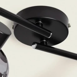 Outlet Czarna listwa ze szklanymi reflektorami ABR-SLWN-4XE14 NINO | Kaja Żyrandole Nowoczesne