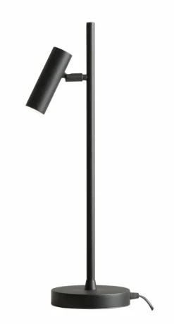 Sklep Kaja Czarna, loftowa, prosta lampka biurkowa 1104B1 TREVO | Kaja