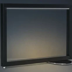 Sklep Kaja Czarna, minimalistyczna lampa stołowa LED 67768 EDO | Kaja Oświetlenie