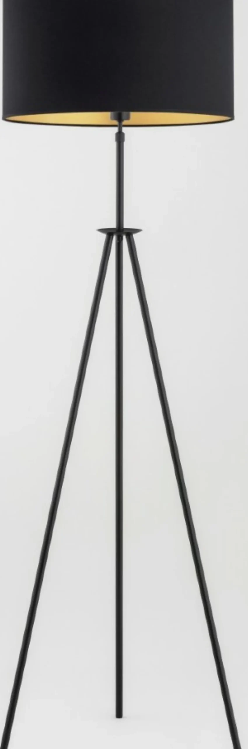 Sklep Kaja Czarna, minimalistyczna lampa podłogowa z abażurem AL 9284 | Kaja