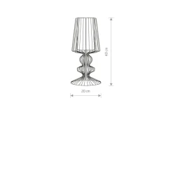 Sklep Kaja Czarna, niska lampa na szafkę nocną 5411 AVEIRO | Kaja Oświetlenie