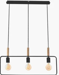 Store Czarna, nowoczesna lampa wisząca nad stół 33-73525 z serii FRAME Żyrandole Nowoczesne