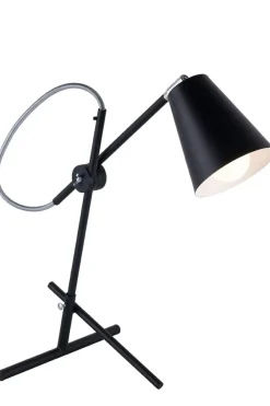 Sklep Kaja Czarna nowoczesna lampka biurkowa E27t 1008B1 ARTE | Kaja Oświetlenie