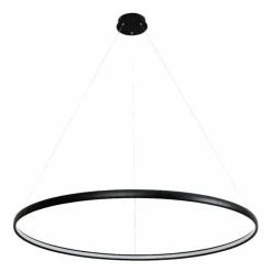 Store Czarna okrągła lampa LED wisząca PL210503-1200-BK CARLO | Kaja Żyrandole Nowoczesne