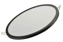 Sklep Kaja Czarna okrągła lampa podtynkowa panel LED AZ4164 SLIM | Kaja