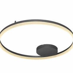 Cheap Czarna okrągła lampa sufitowa LED pierścień AZ4703 HALO | Kaja Żyrandole Nowoczesne
