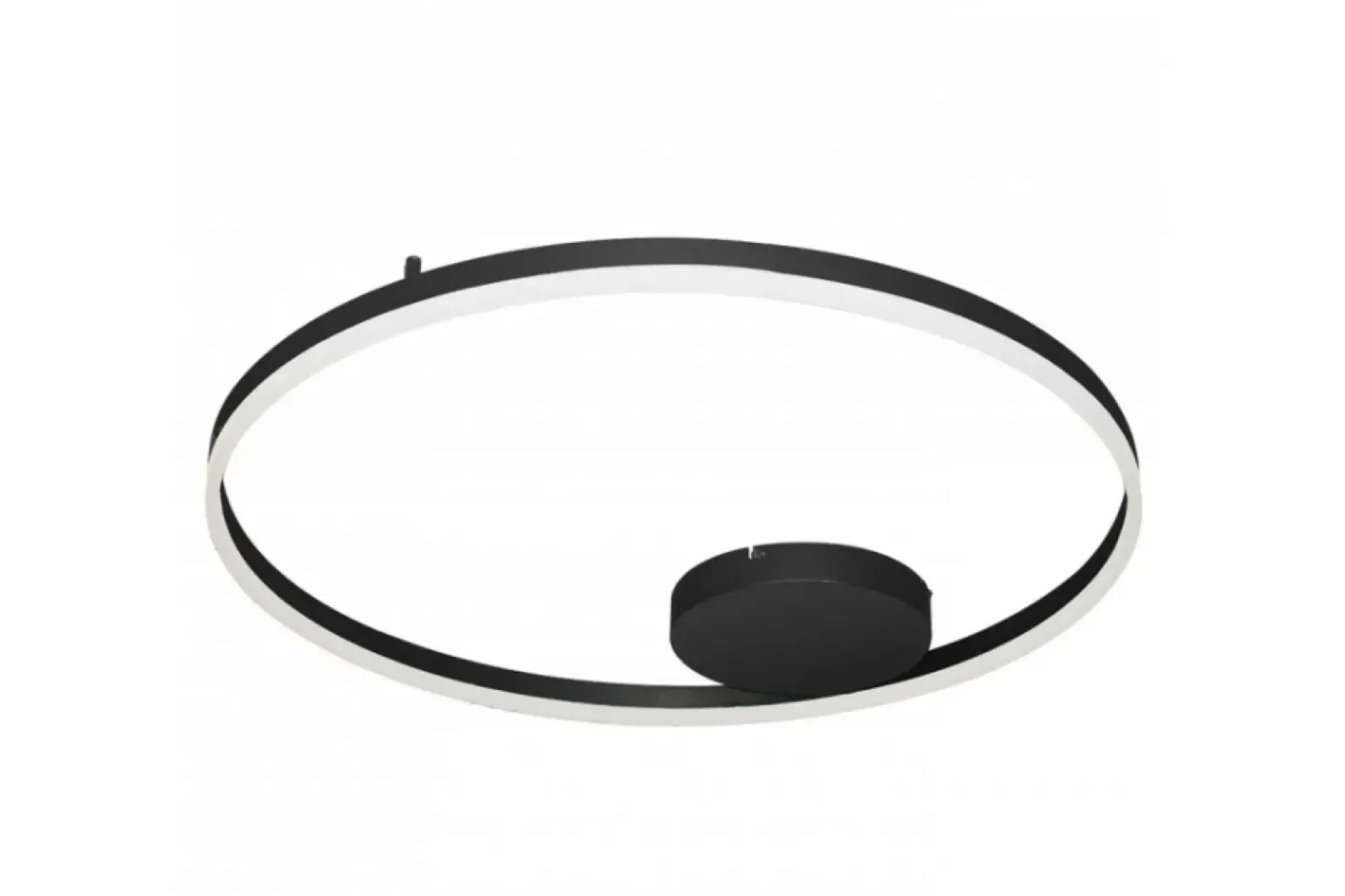 Cheap Czarna okrągła lampa sufitowa LED pierścień AZ4703 HALO | Kaja Żyrandole Nowoczesne