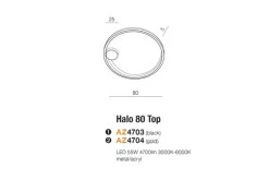 Cheap Czarna okrągła lampa sufitowa LED pierścień AZ4703 HALO | Kaja Żyrandole Nowoczesne