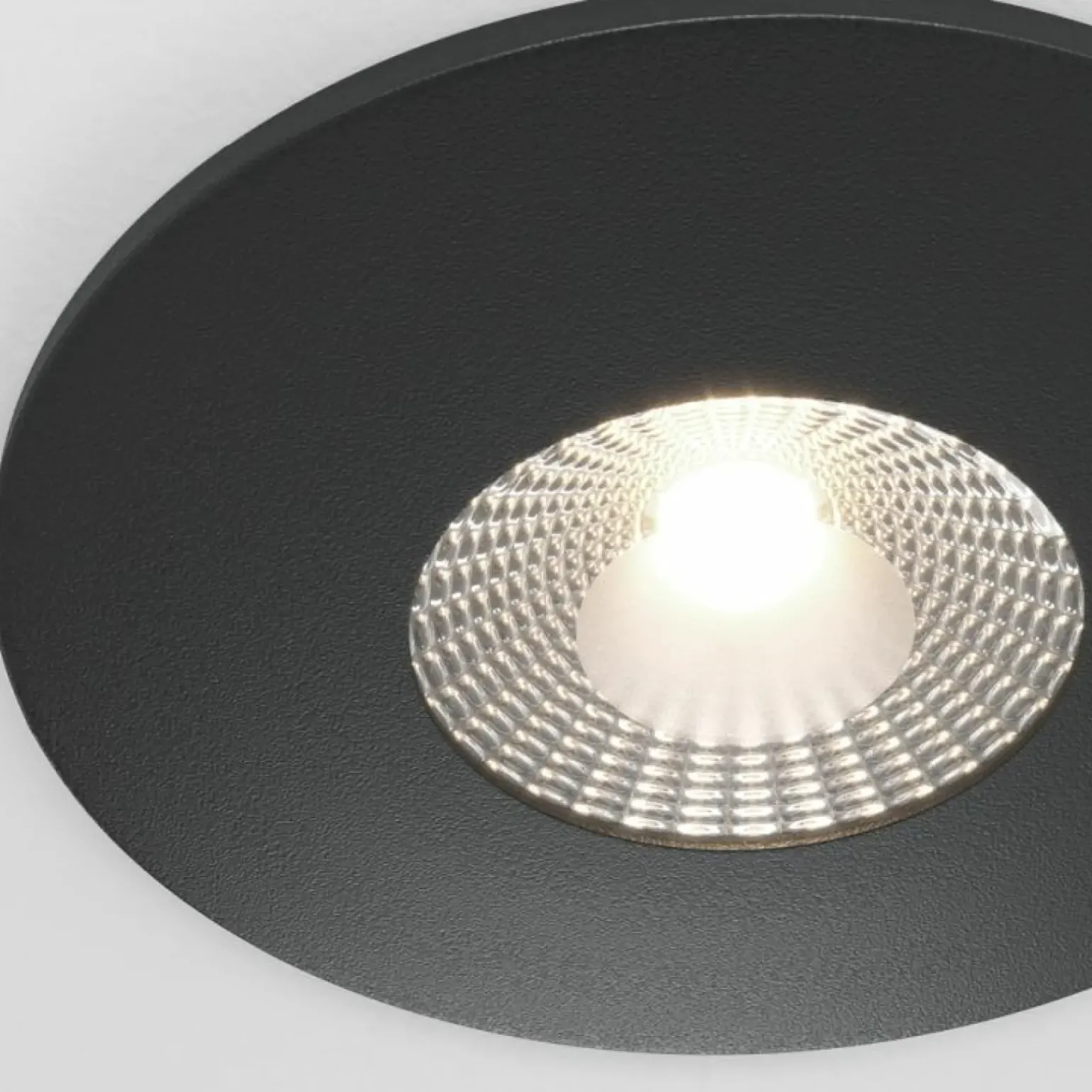 Sklep Kaja Czarna, okrągła, ledowa oprawa wpustowa 4000K DL038-2-L7B4K