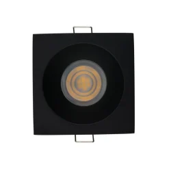 Sklep Kaja Czarna oprawa podtynkowa w kształcie kwadratu 8370 | Kaja Oświetlenie