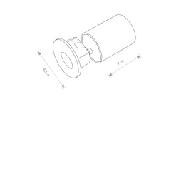 Sklep Kaja Czarna oprawa podtynkowa, nad schody, IP20 9102 | Kaja Oświetlenie