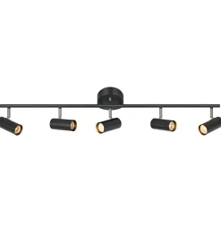Best Sale Czarna oprawa z pięcioma reflektorami 107351 | Kaja Oświetlenie Żyrandole Nowoczesne