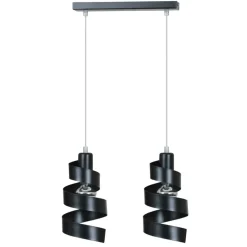 Cheap Czarna, ozdobna lampa wisząca do sypialni 352/2 SAGA | Kaja Żyrandole Nowoczesne