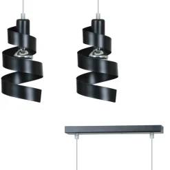 Cheap Czarna, ozdobna lampa wisząca do sypialni 352/2 SAGA | Kaja Żyrandole Nowoczesne