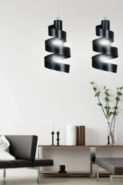 Cheap Czarna, ozdobna lampa wisząca do sypialni 352/2 SAGA | Kaja Żyrandole Nowoczesne