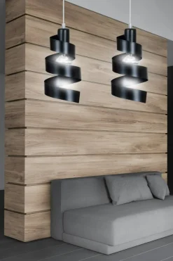 Cheap Czarna, ozdobna lampa wisząca do sypialni 352/2 SAGA | Kaja Żyrandole Nowoczesne