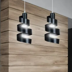 Cheap Czarna, ozdobna lampa wisząca do sypialni 352/2 SAGA | Kaja Żyrandole Nowoczesne