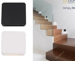 Sklep Kaja Czarna, podtynkowa lampa na schody LP-0458 BK STEP | Kaja Oświetlenie