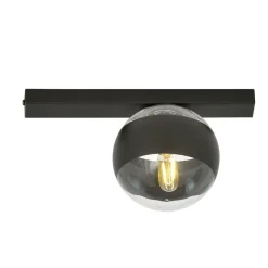 Sklep Kaja Czarna, pojedyncza lampa sufitowa z kloszem 1123/1 FIT | Kaja