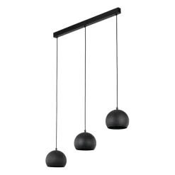 Cheap Czarna, potrójna lampa nad wyspę TK 10169 ZOE BLACK | Kaja Oświetlenie Żyrandole Nowoczesne