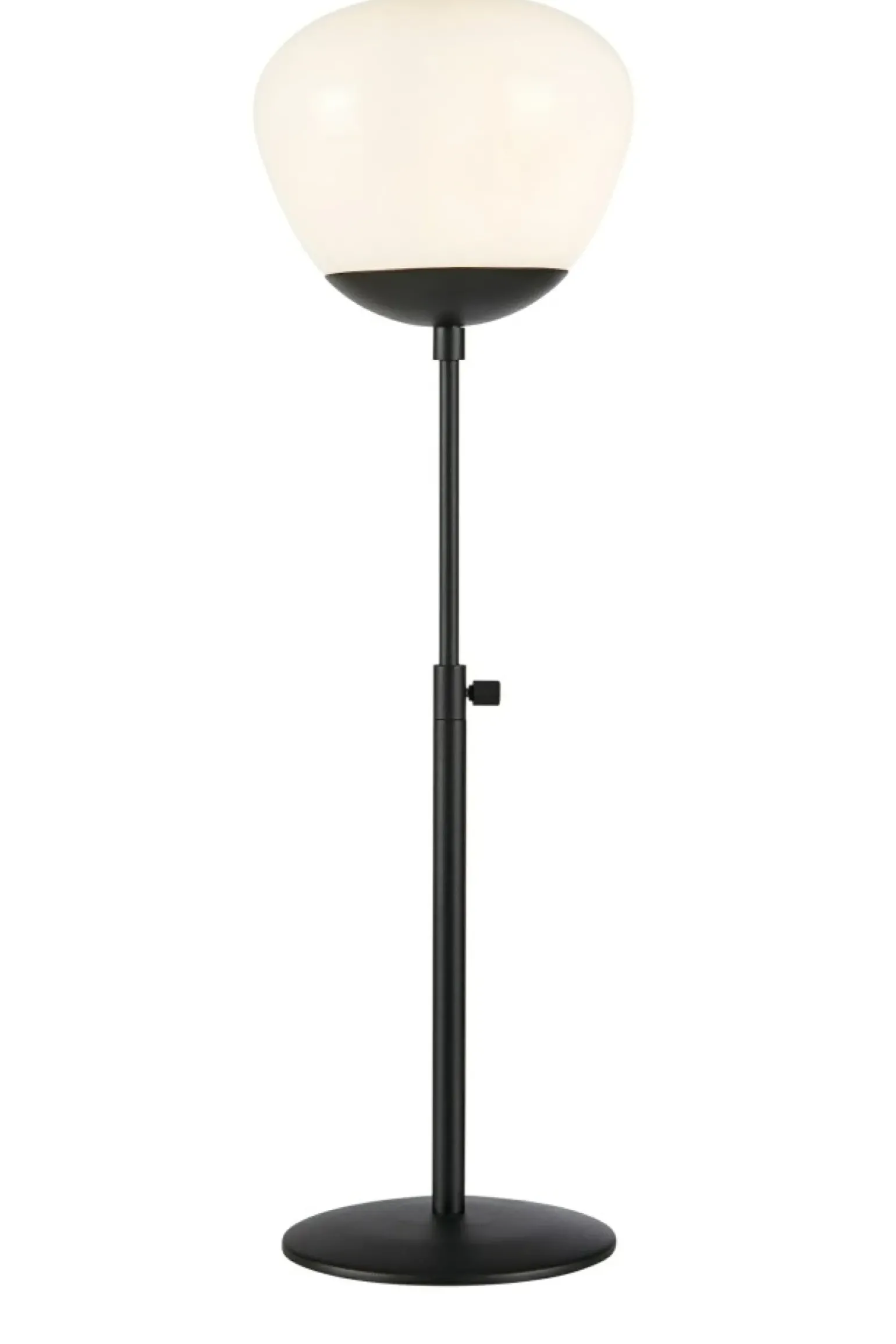 Sklep Kaja Czarna, prosta lampka nocna z mlecznym kloszem 108545 z serii RISE