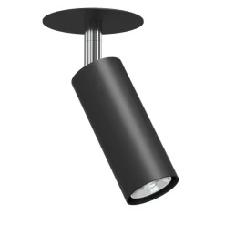 Sklep Kaja Czarna, ruchoma tuba podtynkowa ⌀4cm GU10/MR11 ANT 3252 ACE