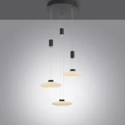 Cheap Czarna wisząca lampa LED 1800LM, 3000K 2082-18 z serii LAUTADA | Kaja Żyrandole Nowoczesne