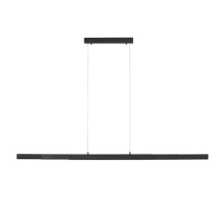 Store Czarna, wisząca listwa sufitowa idealna nad stół 11660-13 z serii LUZI Żyrandole Nowoczesne