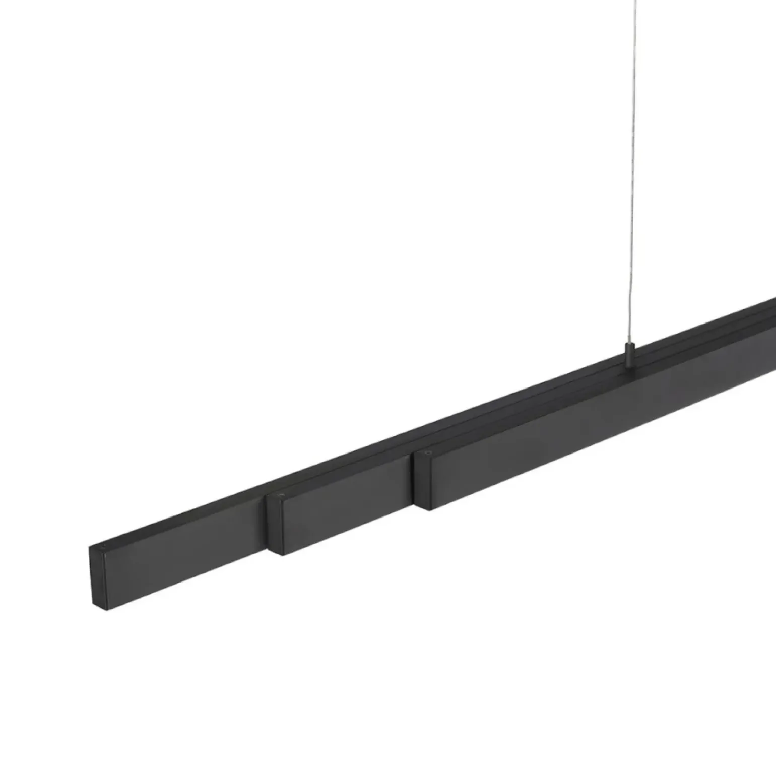 Store Czarna, wisząca listwa sufitowa idealna nad stół 11660-13 z serii LUZI Żyrandole Nowoczesne