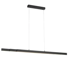 Store Czarna, wisząca listwa sufitowa idealna nad stół 11660-13 z serii LUZI Żyrandole Nowoczesne