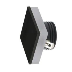 Sklep Kaja Czarna wpustowa oprawa schodowa LED kwadrat AZ3372 OZ | Kaja