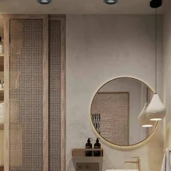 Sklep Kaja Czarne, łazienkowe oczko GU10 LP-4425/1RM BK LAGOS | Kaja Oświetlenie