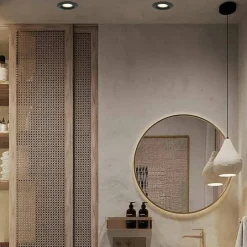 Sklep Kaja Czarne, łazienkowe oczko GU10 LP-4425/1RM BK LAGOS | Kaja Oświetlenie