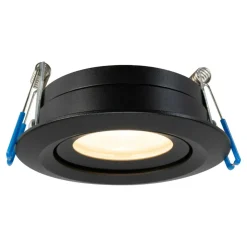 Sklep Kaja Czarne, łazienkowe oczko GU10 LP-4425/1RM BK LAGOS | Kaja Oświetlenie