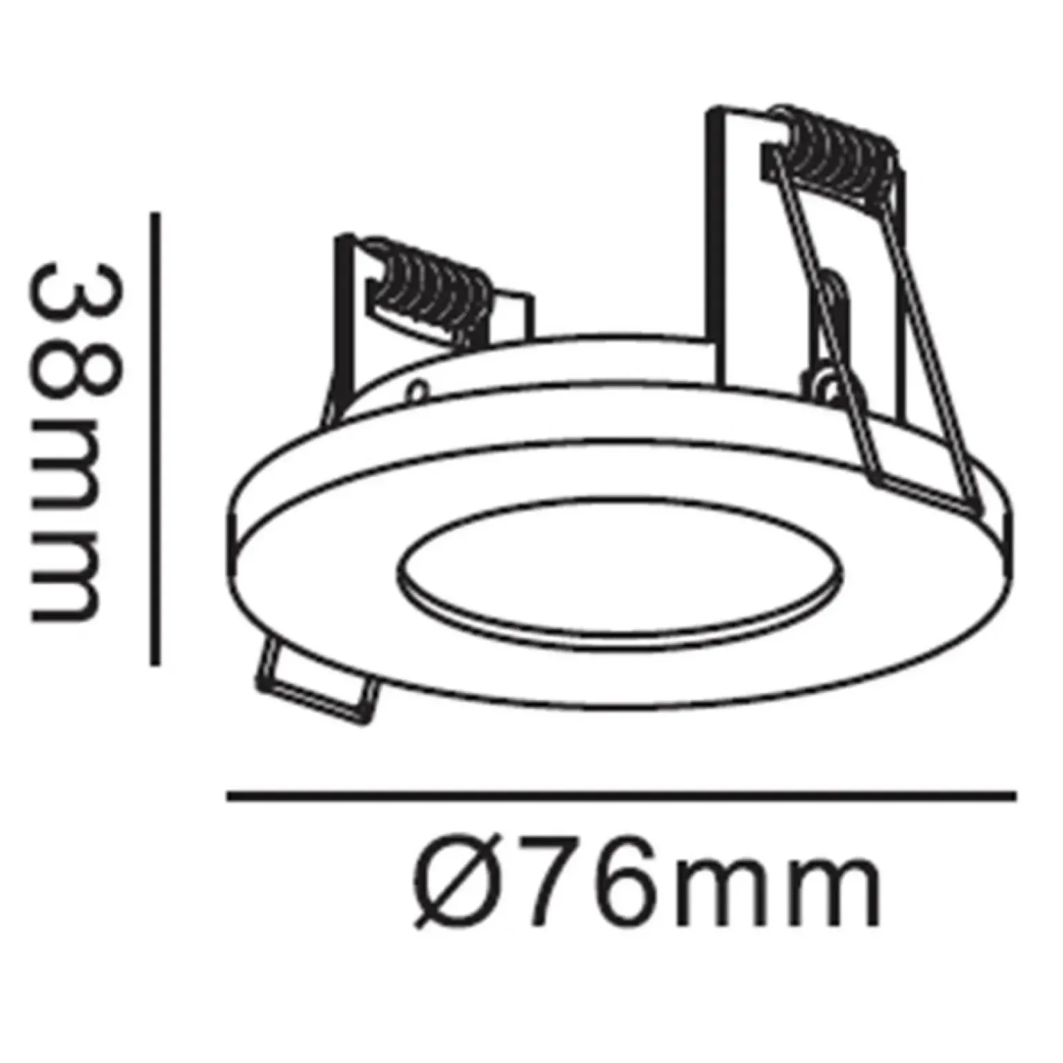 Sklep Kaja Czarne oczko podtynkowe do holu LP-440/1RS BK LAGOS | Kaja Oświetlenie